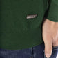 Elegant Crewneck Sweater in Sumptuous Green