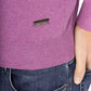Elegant Purple Wool-Blend Crewneck Sweater