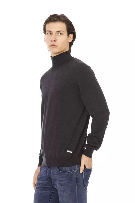 Elegant Turtleneck Brown Sweater