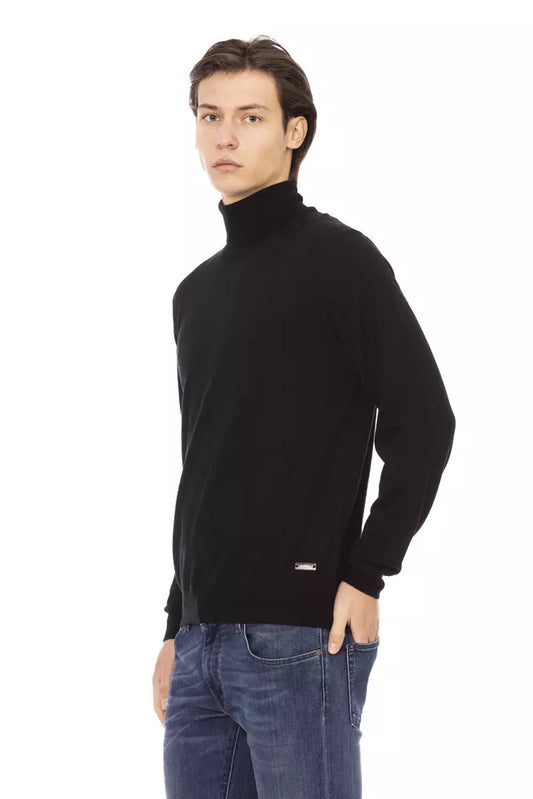 Elegant Turtleneck Monogram Sweater