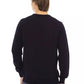 Elegant Crewneck Blue Sweater - 100% Fabric