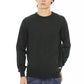 Elegant Green Crewneck Monogram Sweater