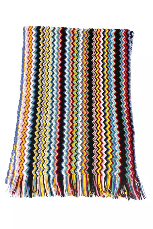 Fringed Geometric Fantasy Scarf