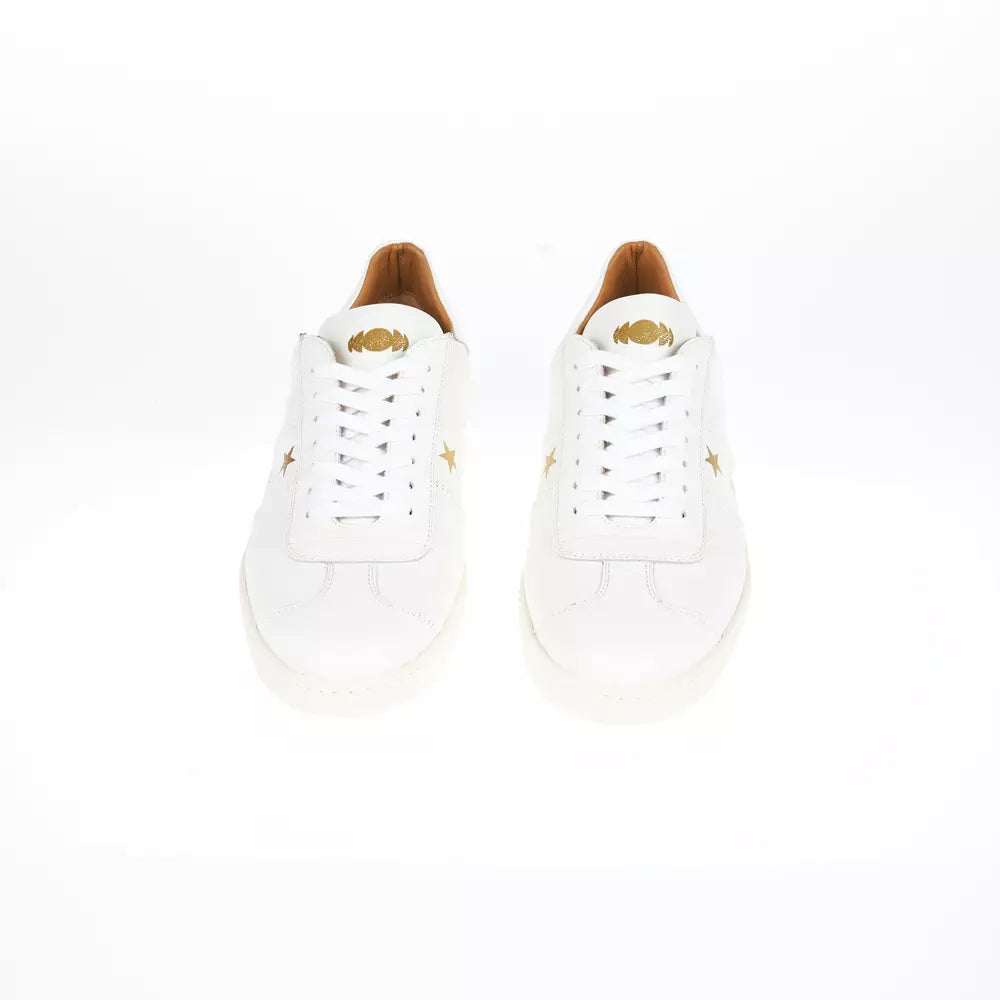 Elegant Monochrome Leather Sneakers