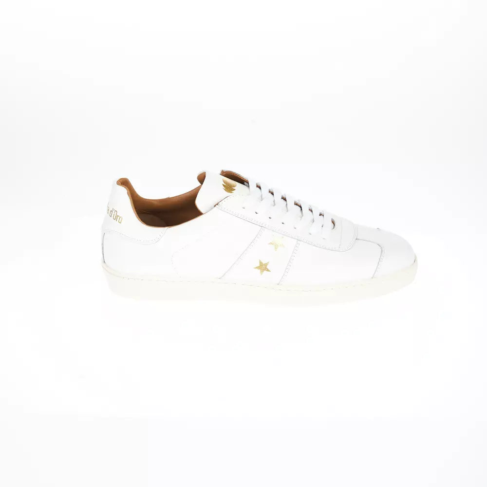 Elegant Monochrome Leather Sneakers