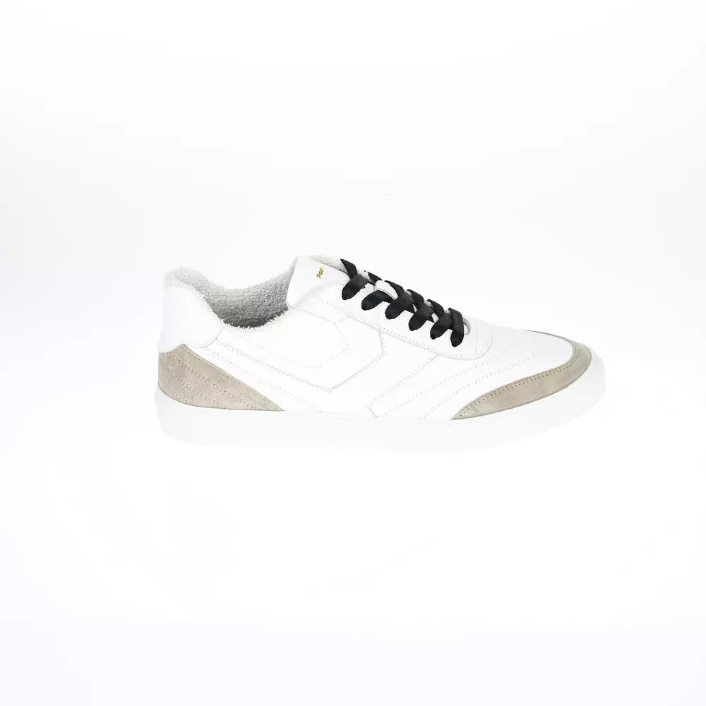 Chic Two-Tone Leather Sneakers