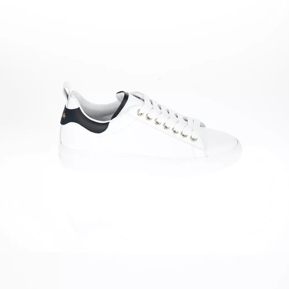 Chic Monocolor Leather Sneakers For Men