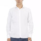 Elegant Slim Fit White Cotton Shirt