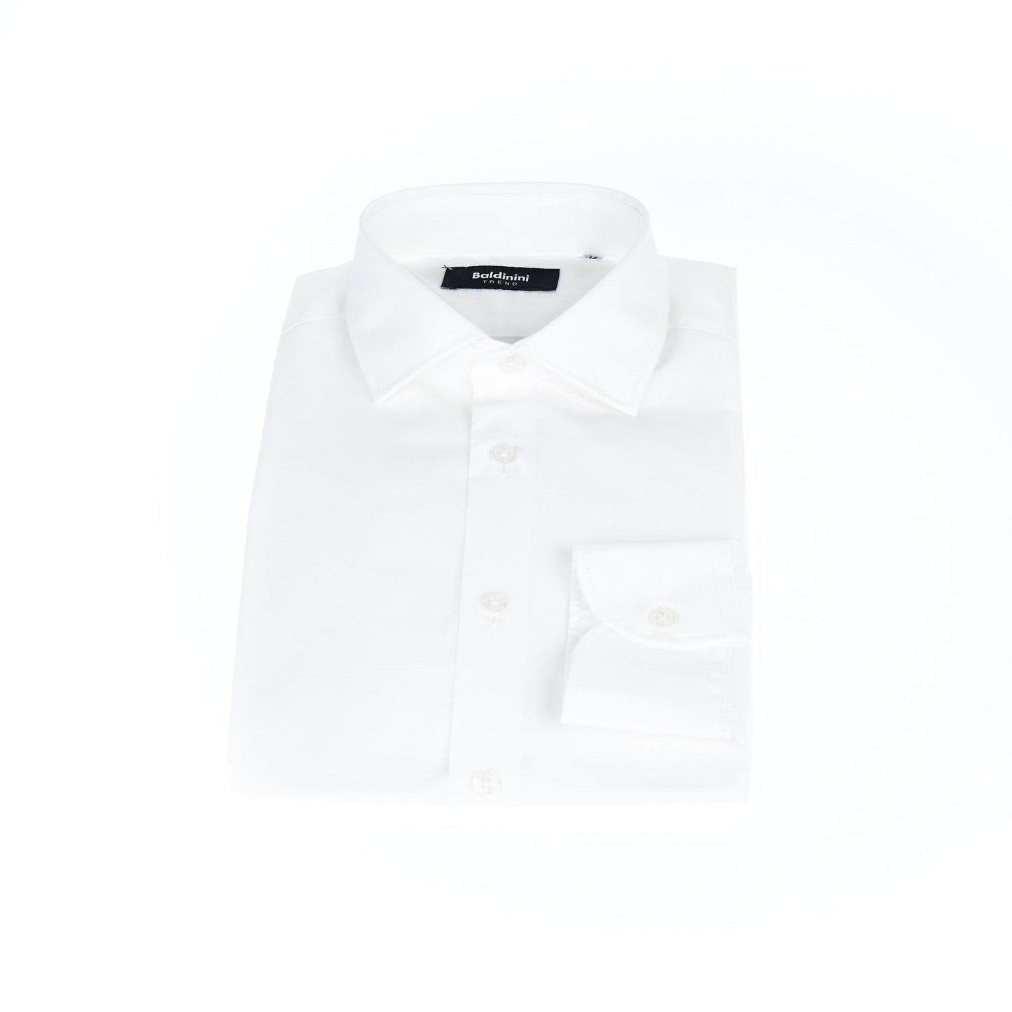 Elegant White Slim Fit Italian Shirt