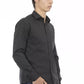 Elite Gray Slim Fit Italian Collar Shirt