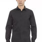 Elite Gray Slim Fit Italian Collar Shirt