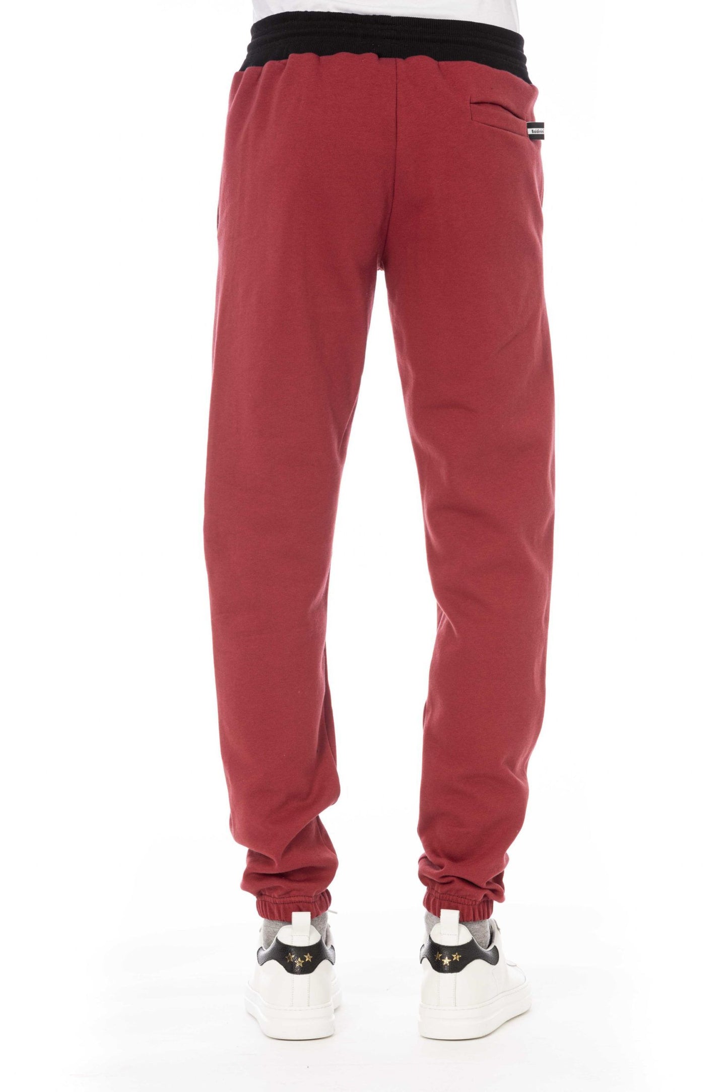 Elegant Red Fleece Sport Pants