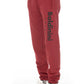 Elegant Red Fleece Sport Pants