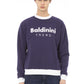 Elegant Purple Cotton Sweatshirt