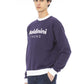 Elegant Purple Cotton Sweatshirt