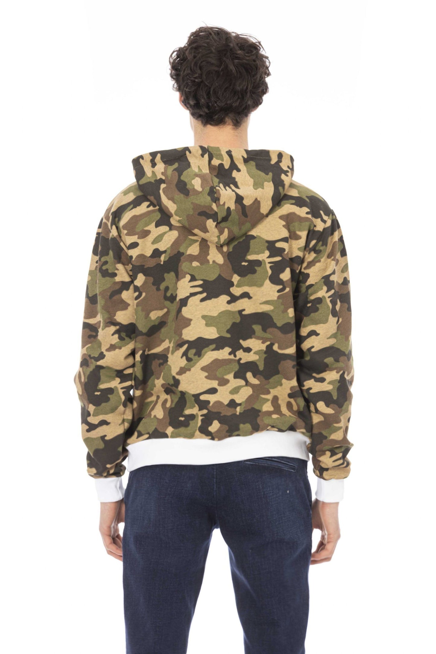 Elevated Army Brushed Hoodie with Maxi Pocket