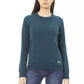 Elegant Crewneck Wool-Cashmere Sweater in Green