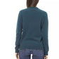 Elegant Crewneck Wool-Cashmere Sweater in Green