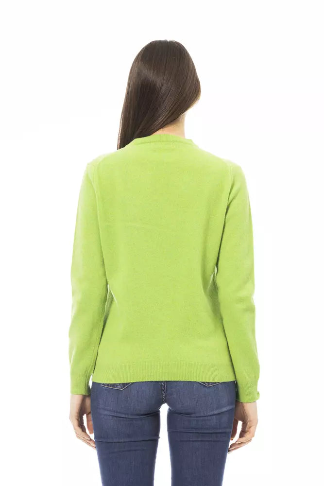 Elegant Wool-Cashmere Crewneck Sweater