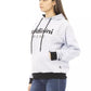 Chic White Cotton Fleece Hoodie with Front Logo