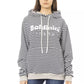 Elegant Brushed Hoodie with Logo Accent