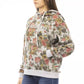 Chic Gray Long-Sleeved Hoodie with Logo Detail