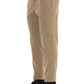 Chic Beige Cotton Stretch Pants for Men