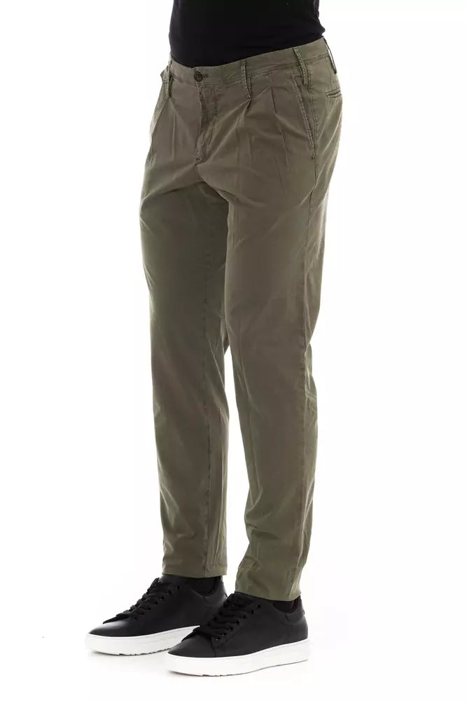 Refined Cotton Stretch Men's Trousers