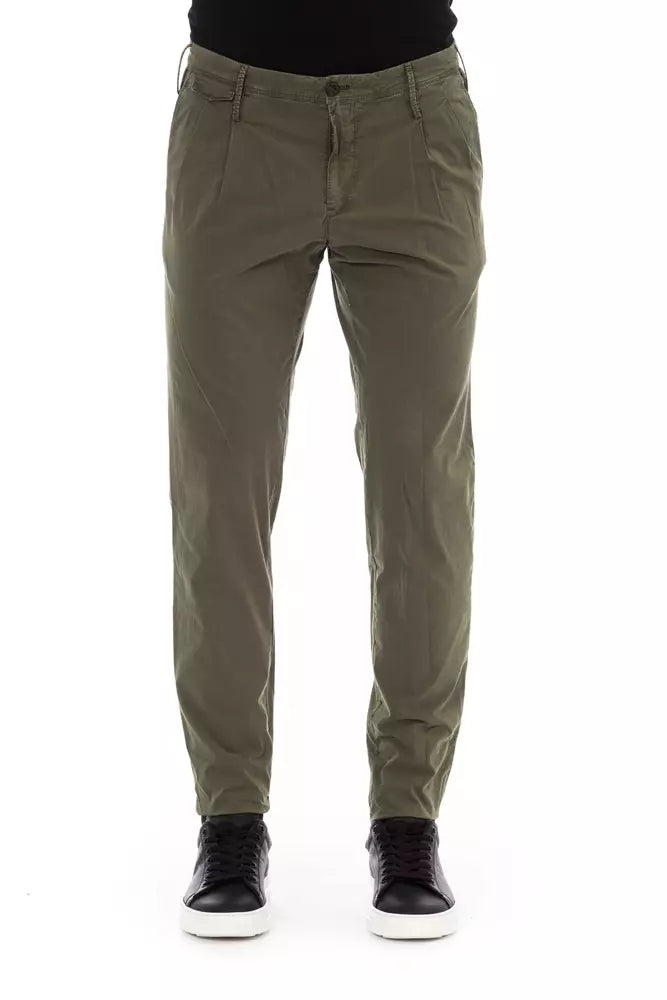 Refined Cotton Stretch Men's Trousers