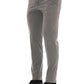 Elegant Gray Cotton Blend Trousers