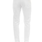 Chic White Stretch Cotton Jeans for Men