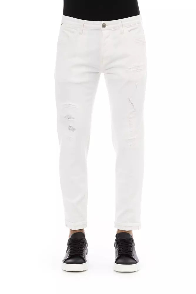 Elegant White Denim Mastery