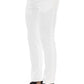 Elegant White Cotton Stretch Jeans