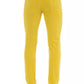 Chic Yellow Button-Up Men's Jeans
