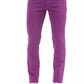 Elegant Violet Italian Designer Jeans