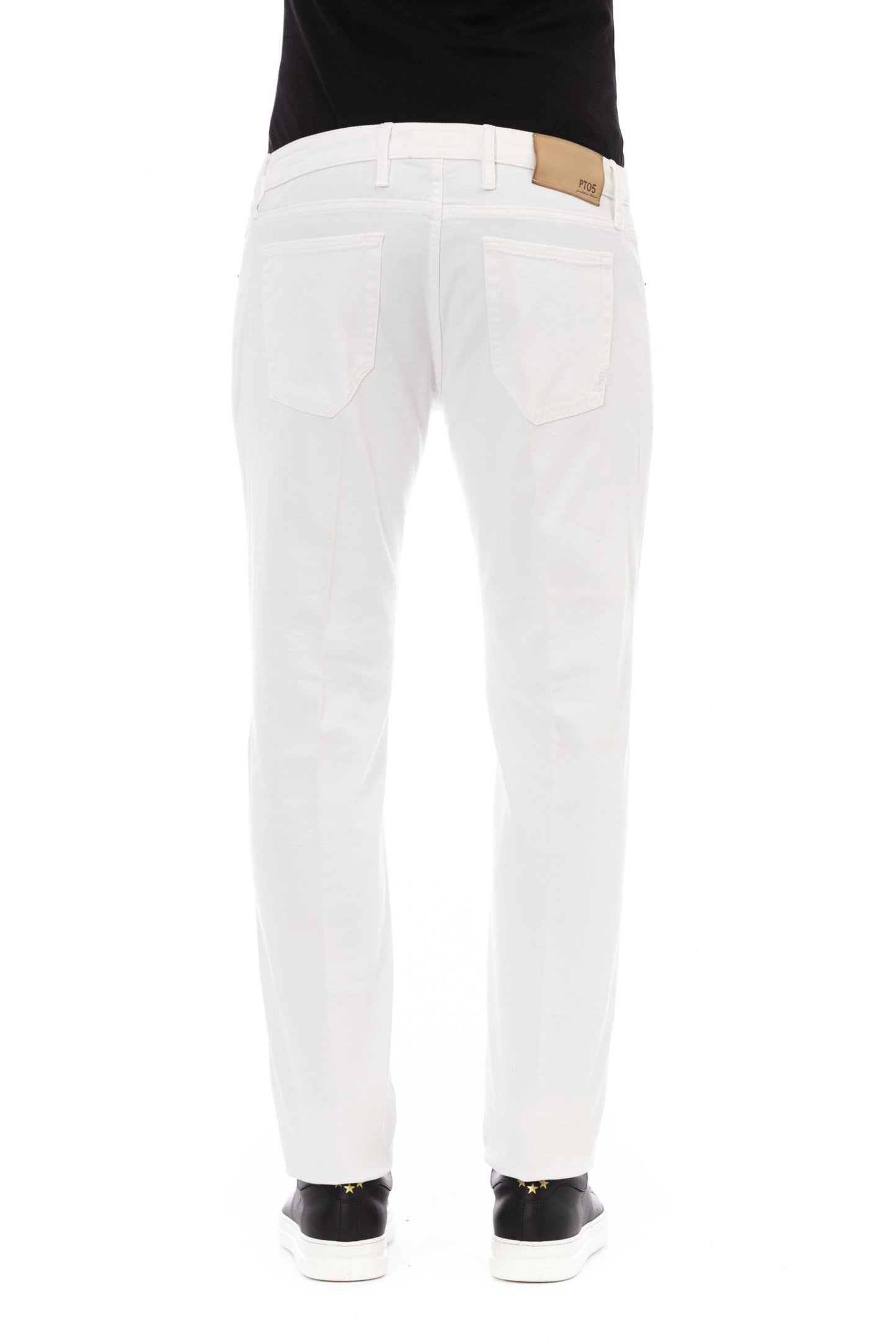 Sleek White Denim Delight