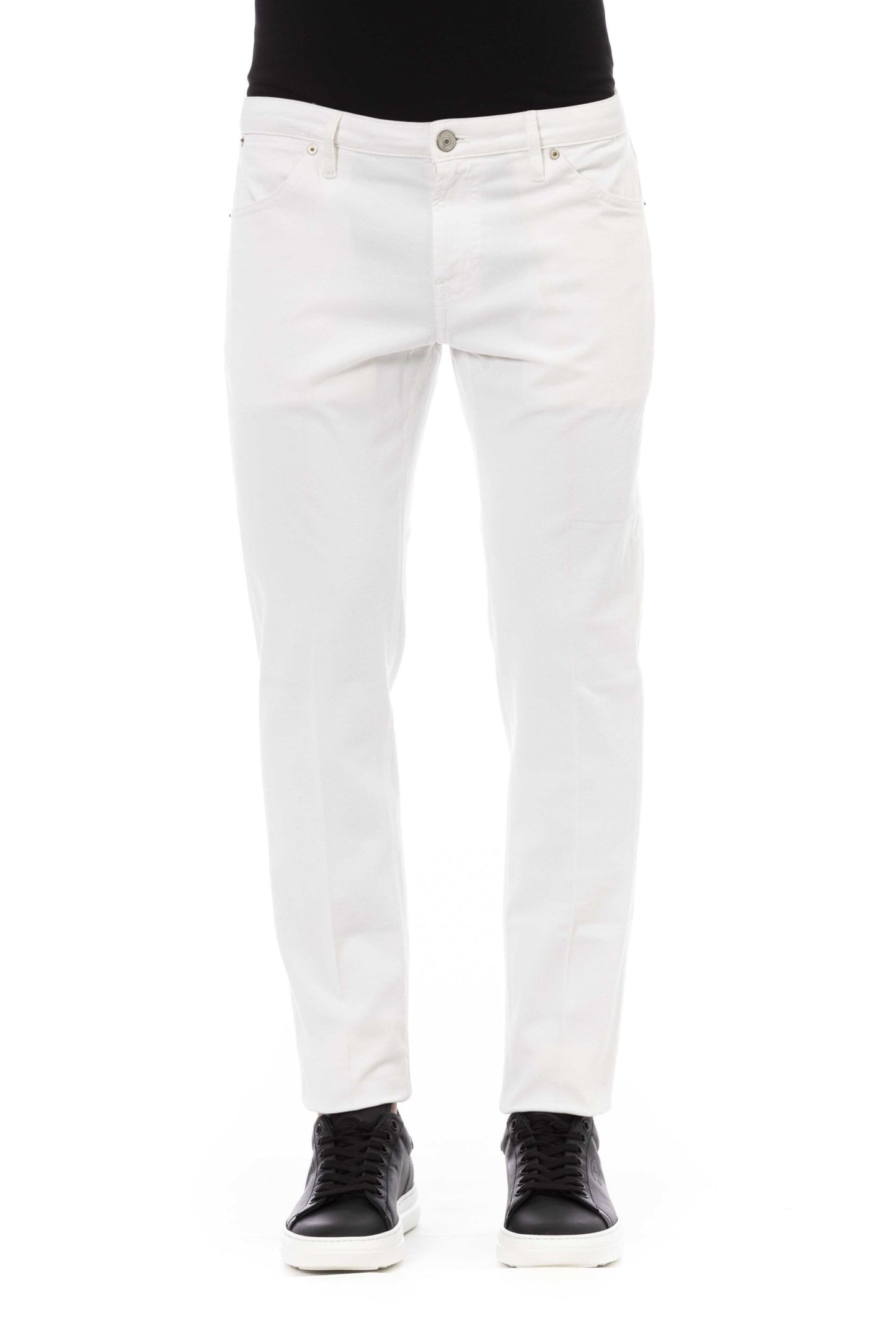 Sleek White Denim Delight