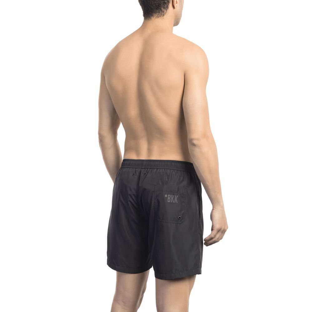 Chic Side Print Swim Shorts for the Modern Man