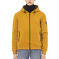 Elegant Yellow Short Hooded Jacket