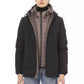 Sleek Black Monogrammed Long Jacket