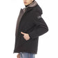 Sleek Black Monogrammed Long Jacket