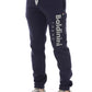 Tricolor Insert Fleece Sport Pants in Blue