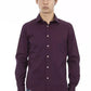 Chic Bordeaux Slim Fit Men's Shirt