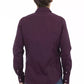 Chic Bordeaux Slim Fit Men's Shirt