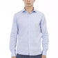 Elegant Slim-Fit Light-Blue Shirt for Men
