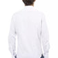 Sleek White Italian Collar Slim Shirt
