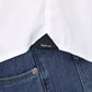 Sleek White Italian Collar Slim Shirt