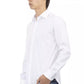 Sleek White Italian Collar Slim Shirt