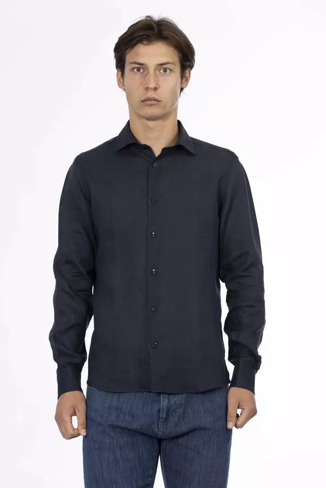 Sleek Linen Slim Shirt for Men