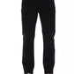 Elegant Black Cotton Blend Jeans